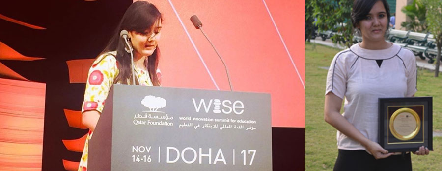Sakshi Uniyal Mba Student at Flame University Attends the World Innovation Summit On Education in Doha