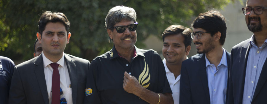 The Legend Kapil Dev Addresses Students