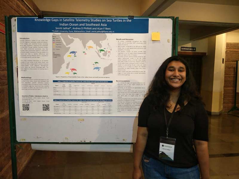 Smriti Jalihal contributes to multiple projects related to marine wildlife conservation