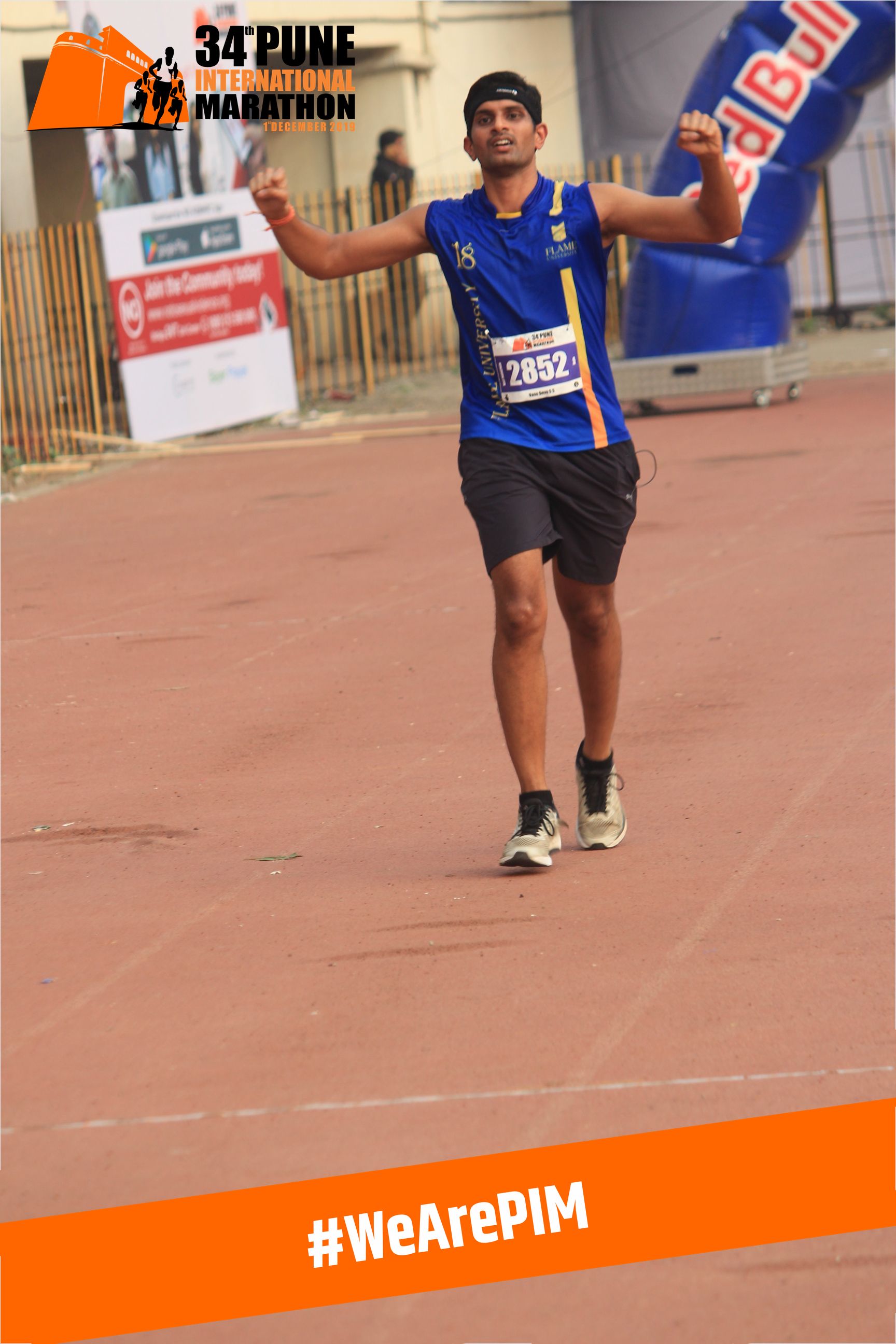 FLAME Run Club participates in the Pune International Marathon
